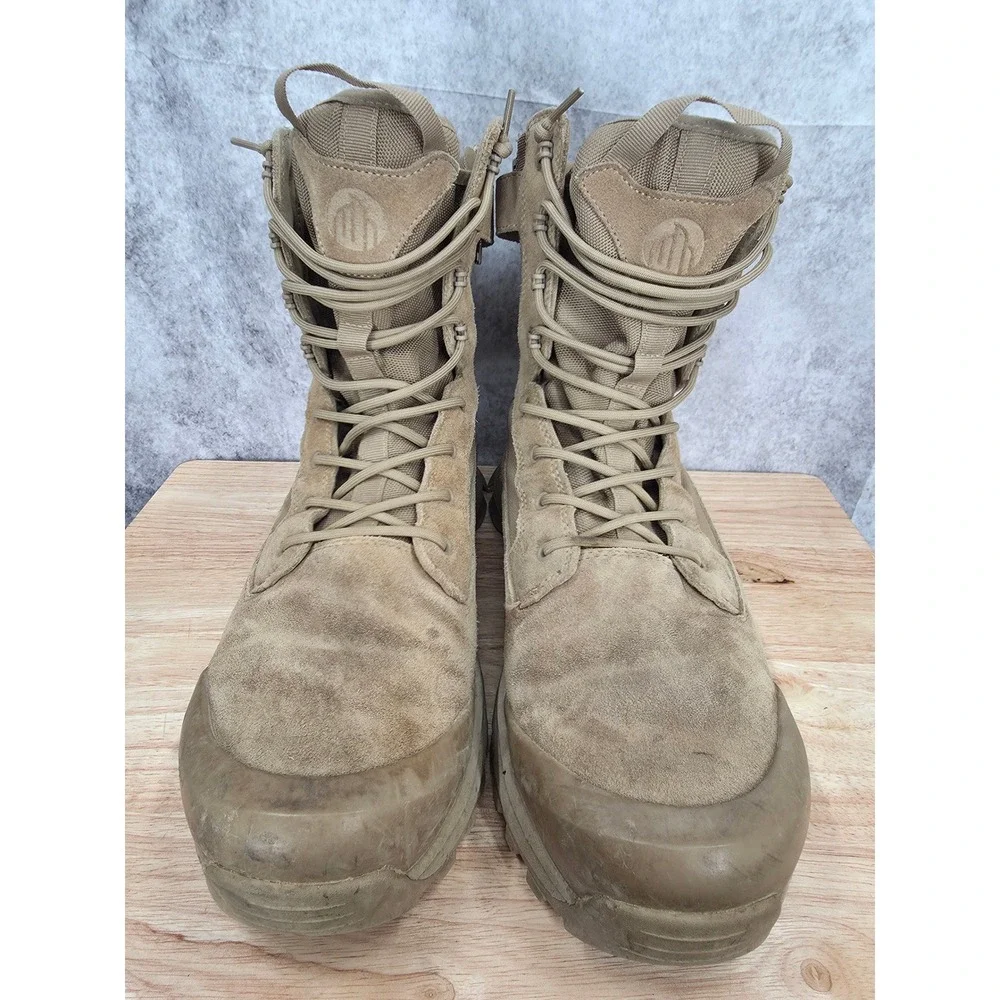 Coostar Tactical Boots Mens 12 Brown Suede Hiking Military Combat Outdoor Army